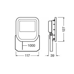 Ledvance 10W 4000K IP65 Beyaz Kasa Led Projektör