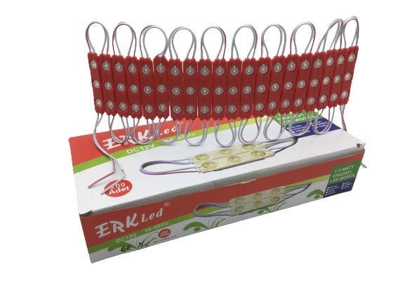 ERKLED 12VDC 1.5W LED Modül Kırmızı-200'Lü