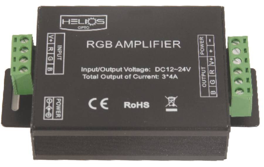Helios HS 3604 RGB LED Yükseltici Amplifier 12A 12-24V DC