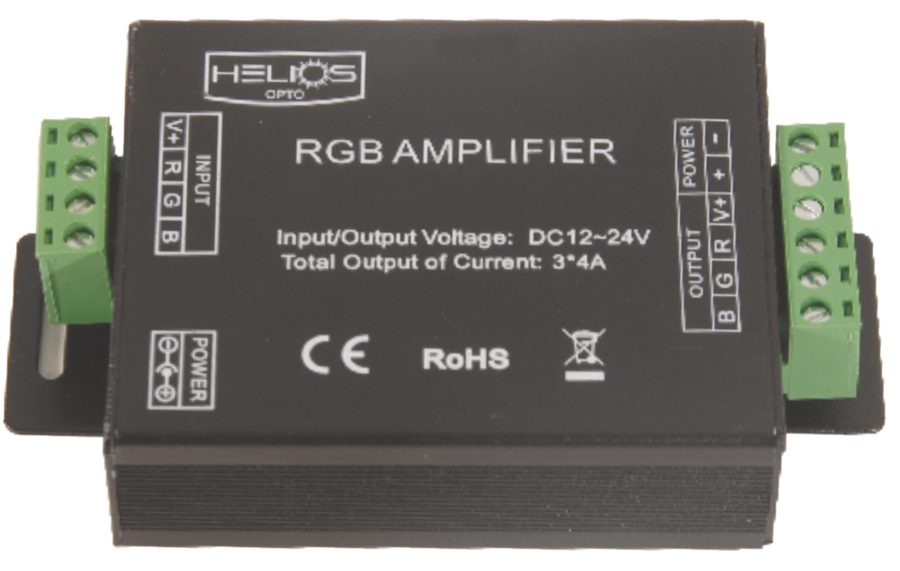 Helios HS 3604 RGB LED Yükseltici Amplifier 12A 12-24V DC