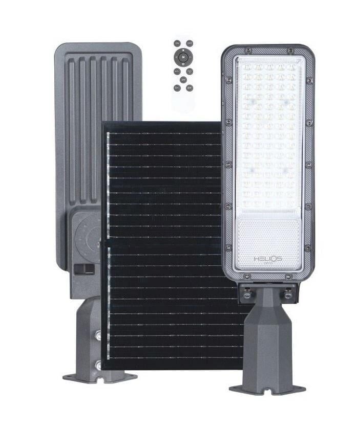 Helios HS-3867 100W Solar LED Sokak Armatürü Beyaz Işık Kumandalı